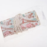 Maxbell Canvas Pencil Bags Case Painting Brush Pouch Roll Up Holders TOWER 12 holes