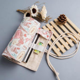 Maxbell Canvas Pencil Bags Case Painting Brush Pouch Roll Up Holders TOWER 12 holes