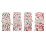 Maxbell Canvas Pencil Bags Case Painting Brush Pouch Roll Up Holders TOWER 12 holes