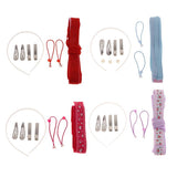 Maxbell 8 Pieces DIY Baby Girls Hair Accessories Findings Hair Clips Headband Craft