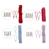 Maxbell 8 Pieces DIY Baby Girls Hair Accessories Findings Hair Clips Headband Craft