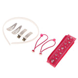 Maxbell 8 Pieces DIY Baby Girls Hair Accessories Findings Hair Clips Headband Craft