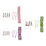 Maxbell Girls Hair Accessories DIY Hair Rope Alligator Clips Making Kit Green
