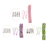 Maxbell Girls Hair Accessories DIY Hair Rope Alligator Clips Making Kit Green