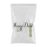 Maxbell Girls Hair Accessories DIY Hair Rope Alligator Clips Making Kit Green