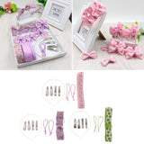Maxbell Girls Hair Accessories DIY Hair Rope Alligator Clips Making Kit Green