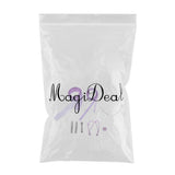 Maxbell 17pcs cloth flower bead ribbon  for hair clip  headwear Crafts Purple