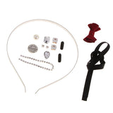 Maxbell DIY Crystal Headband Hairband Making Kits Wine Red