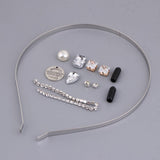 Maxbell DIY Crystal Headband Hairband Making Kits Blue