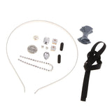 Maxbell DIY Crystal Headband Hairband Making Kits Blue