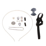 Maxbell DIY Crystal Headband Hairband Making Kits Blue