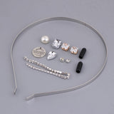 Maxbell DIY Crystal Headband Hairband Making Kits Pink