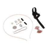 Maxbell DIY Crystal Headband Hairband Making Kits Pink