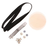 Maxbell 11pcs crafts hair clip cloth flower bead ribbon  for hair accessory headwear