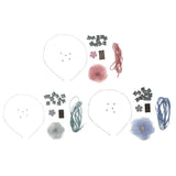 Maxbell DIY Crystal Wave Headband Hairband Making Kits Blue