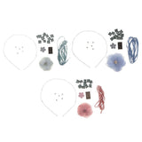 Maxbell DIY Crystal Wave Headband Hairband Making Kits Blue