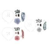 Maxbell DIY Crystal Wave Headband Hairband Making Kits Blue