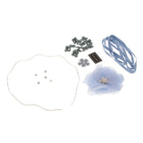 Maxbell DIY Crystal Wave Headband Hairband Making Kits Blue