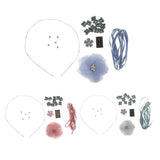 Maxbell DIY Crystal Wave Headband Hairband Making Kits Blue