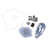 Maxbell DIY Crystal Wave Headband Hairband Making Kits Blue
