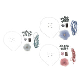 Maxbell DIY Crystal Wave Headband Hairband Making Kits Blue
