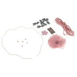 Maxbell DIY Crystal Wave Headband Hairband Making Kits Pink