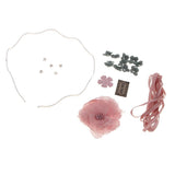 Maxbell DIY Crystal Wave Headband Hairband Making Kits Pink