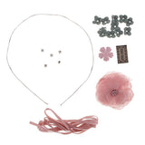 Maxbell DIY Crystal Wave Headband Hairband Making Kits Pink