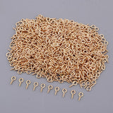 Maxbell 1000x Screw Eye Pins Hook Bail Peg Pendants Charms Connectors 4x8mm Golden