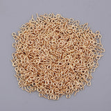Maxbell 1000x Screw Eye Pins Hook Bail Peg Pendants Charms Connectors 4x8mm Golden