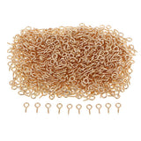 Maxbell 1000x Screw Eye Pins Hook Bail Peg Pendants Charms Connectors 5x10mm Golden
