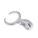 Maxbell 925 Sterling Silver Pinch Clip Bail Bead Pendant Connector Pendant Holder A