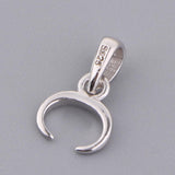 Maxbell 925 Sterling Silver Pinch Clip Bail Bead Pendant Connector Pendant Holder A