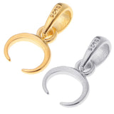 Maxbell 925 Sterling Silver Pinch Clip Bail Bead Pendant Connector Pendant Holder A