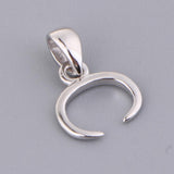 Maxbell 925 Sterling Silver Pinch Clip Bail Bead Pendant Connector Pendant Holder B
