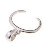 Maxbell 925 Sterling Silver Pinch Clip Bail Bead Pendant Connector Pendant Holder D