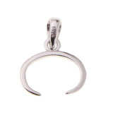 Maxbell 925 Sterling Silver Pinch Clip Bail Bead Pendant Connector Pendant Holder D