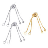 Maxbell S925 Adjustable Extender Chain for Necklace Bracelet Jewelry Making Silver