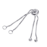 Maxbell S925 Adjustable Extender Chain for Necklace Bracelet Jewelry Making Silver