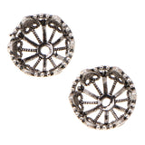 Maxbell 2 Pieces DIY Craft Jewelry Making Spacer Beads Caps Beading Crafts Supply B