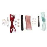 Max DIY Crystal Hair Clip Barrette Making Kits Wine Red