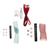 Max DIY Crystal Hair Clip Barrette Making Kits Wine Red