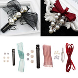 Max DIY Crystal Hair Clip Barrette Making Kits Wine Red