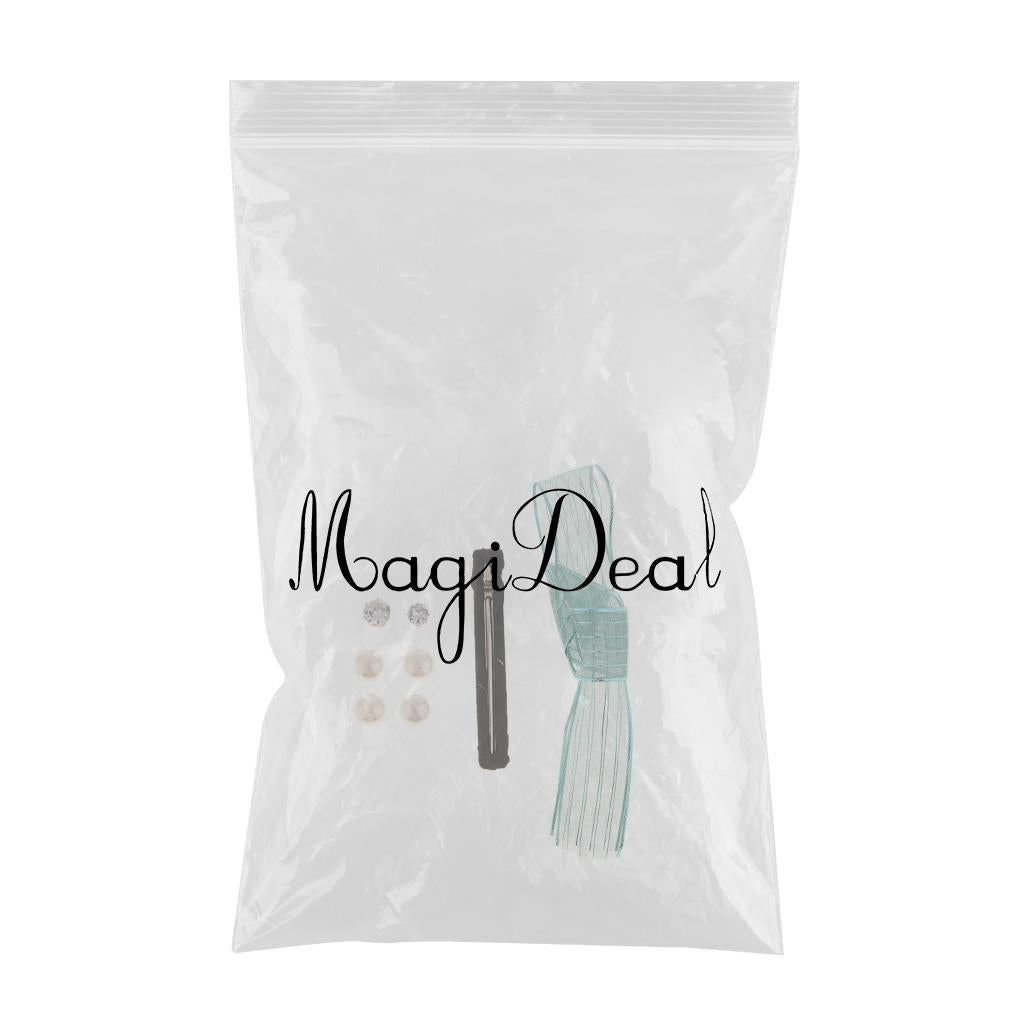 Max 7pcs crafts for hair accessory headwear hair clip DIY  Green