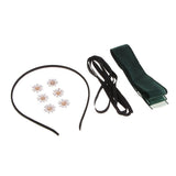 Max DIY Flower Bowknot Headband Hairband Making Kits Green