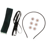 Max DIY Flower Bowknot Headband Hairband Making Kits Green