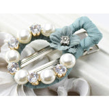 Max 17pcs crafts hair clip cloth flower bead ribbon  for hair accessory headwear