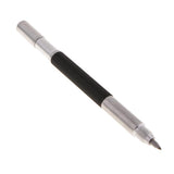 Maxbell Tungsten Carbide Tip Scriber Double-End, Alloy Etching Engraving Pen for Glass/Ceramics/Metal Sheet, With Protect Caps