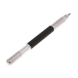 Maxbell Tungsten Carbide Tip Scriber Double-End, Alloy Etching Engraving Pen for Glass/Ceramics/Metal Sheet, With Protect Caps