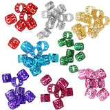 Maxbell 80set Filigree Tube Spacer Beads Dreadlocks Braiding Bead DIY Hair Accessory